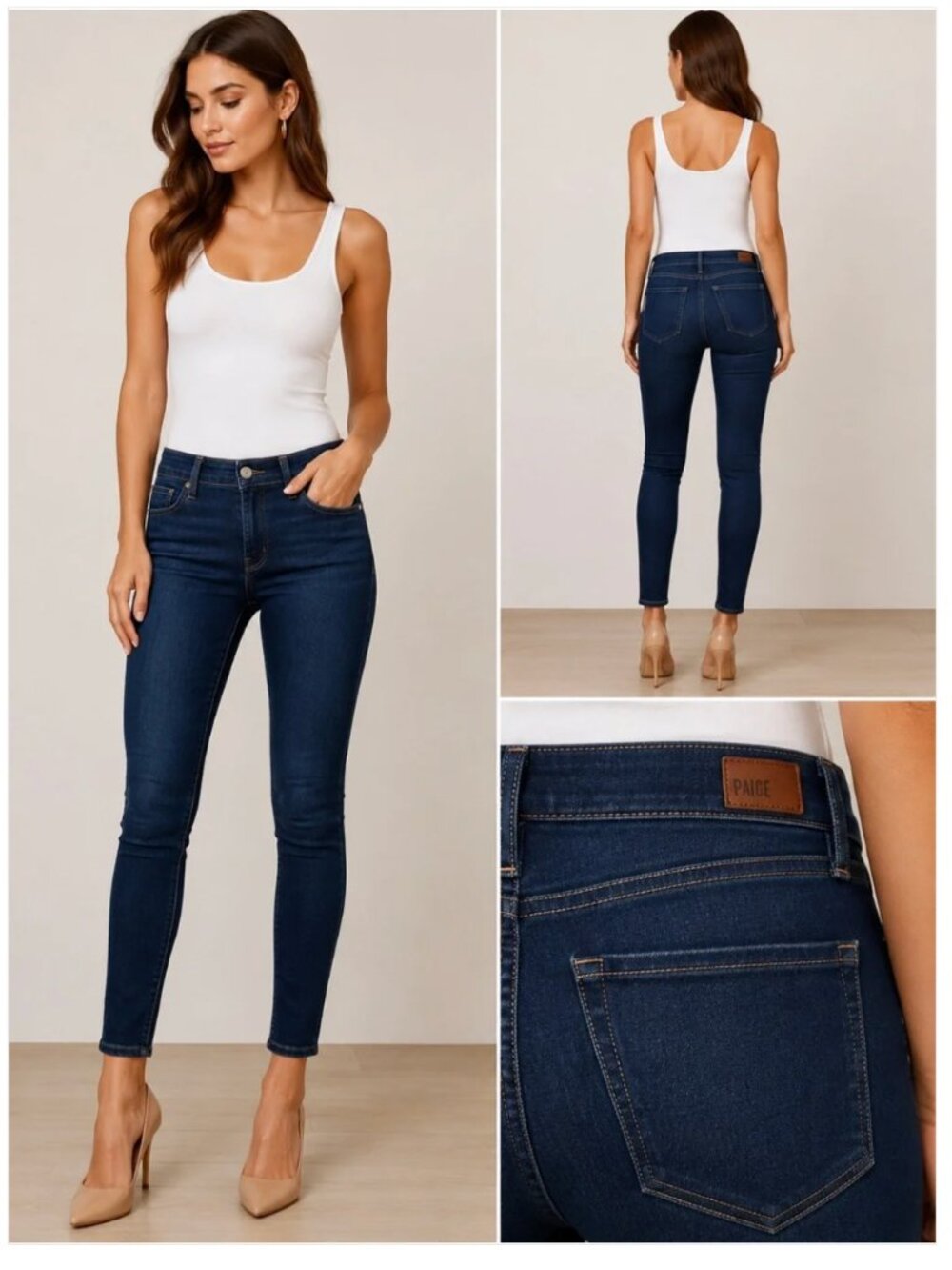 PAIGE Verdugo ankle jeans ROSALYN dark wash skinny 28